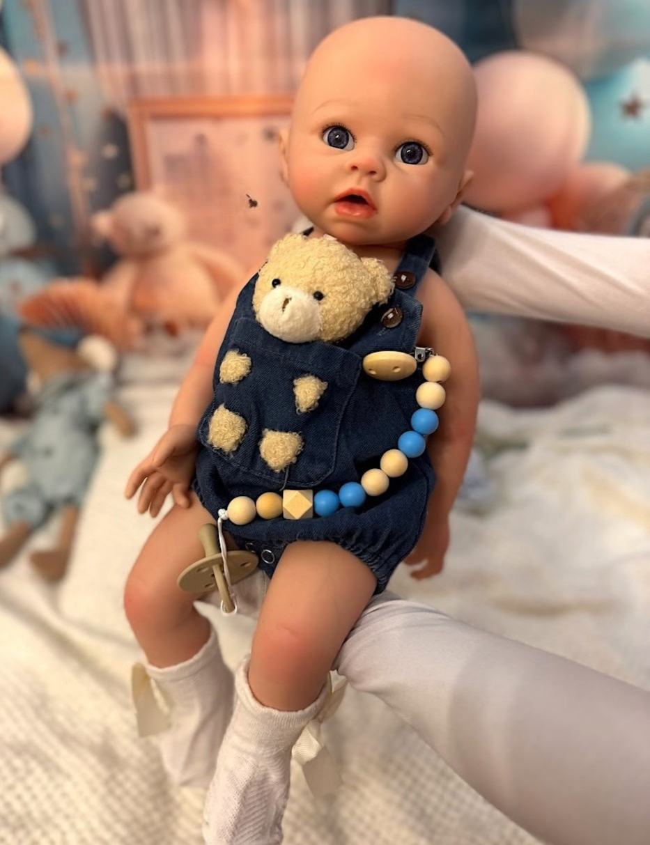 Mascota de vaca con textura afelpada – Para bebés reborn de 44 a 52 cm