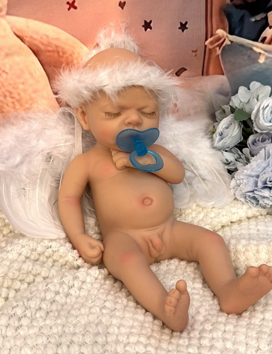 Leo Niño Muñeco Reborn Silicona 33cm/1.2kg + Pack Premium