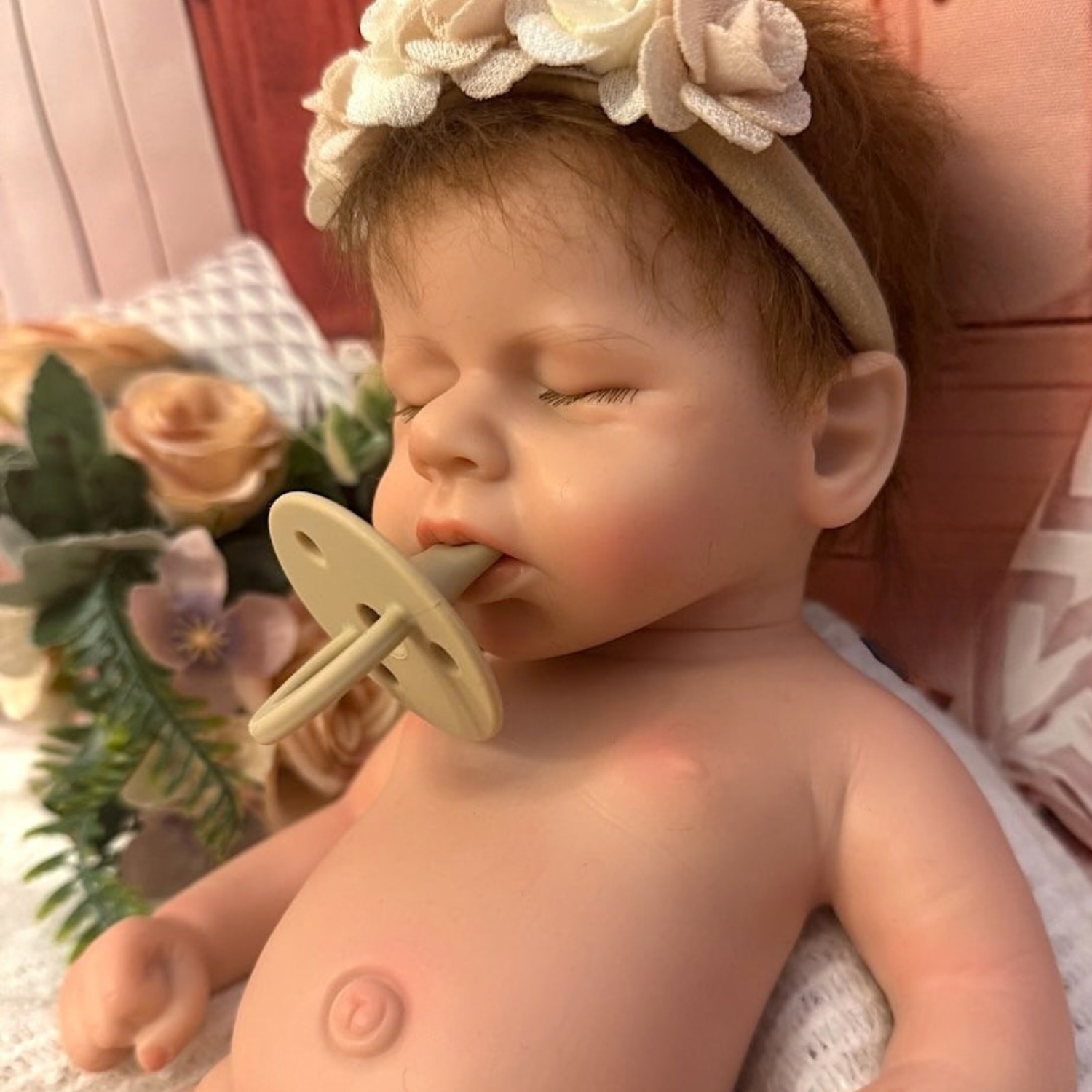 Muñeca Reborn Silicona Pelo Alma Niña 37cm / 1.6kg