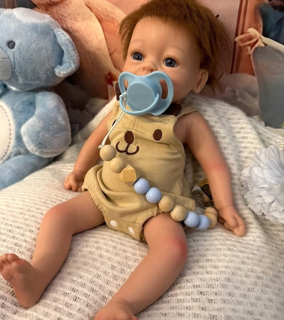 Reborn Silicona Muñeco Pelo Buba Niño 36cm/1.6kg + Pack Premium