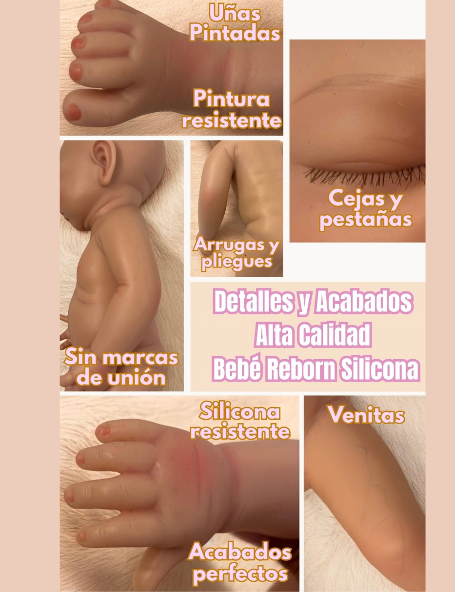 Leo Niño Muñeco Reborn Silicona 33cm/1.2kg + Pack Premium