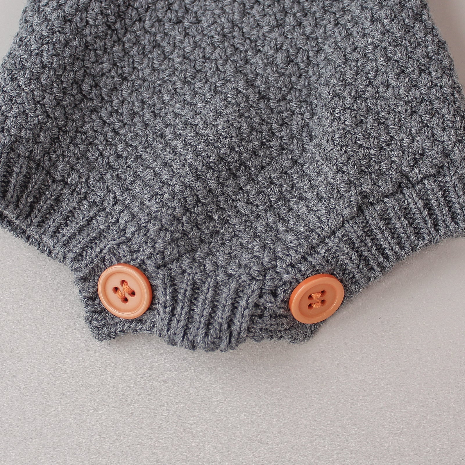 Soportes portátiles con cabeza bobo gris y blanca – Para bebés reborn de 36 a 40 cm