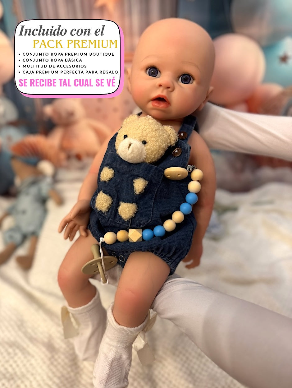 Milú Niño Reborn Silicona Muñeco 52cm/4kg