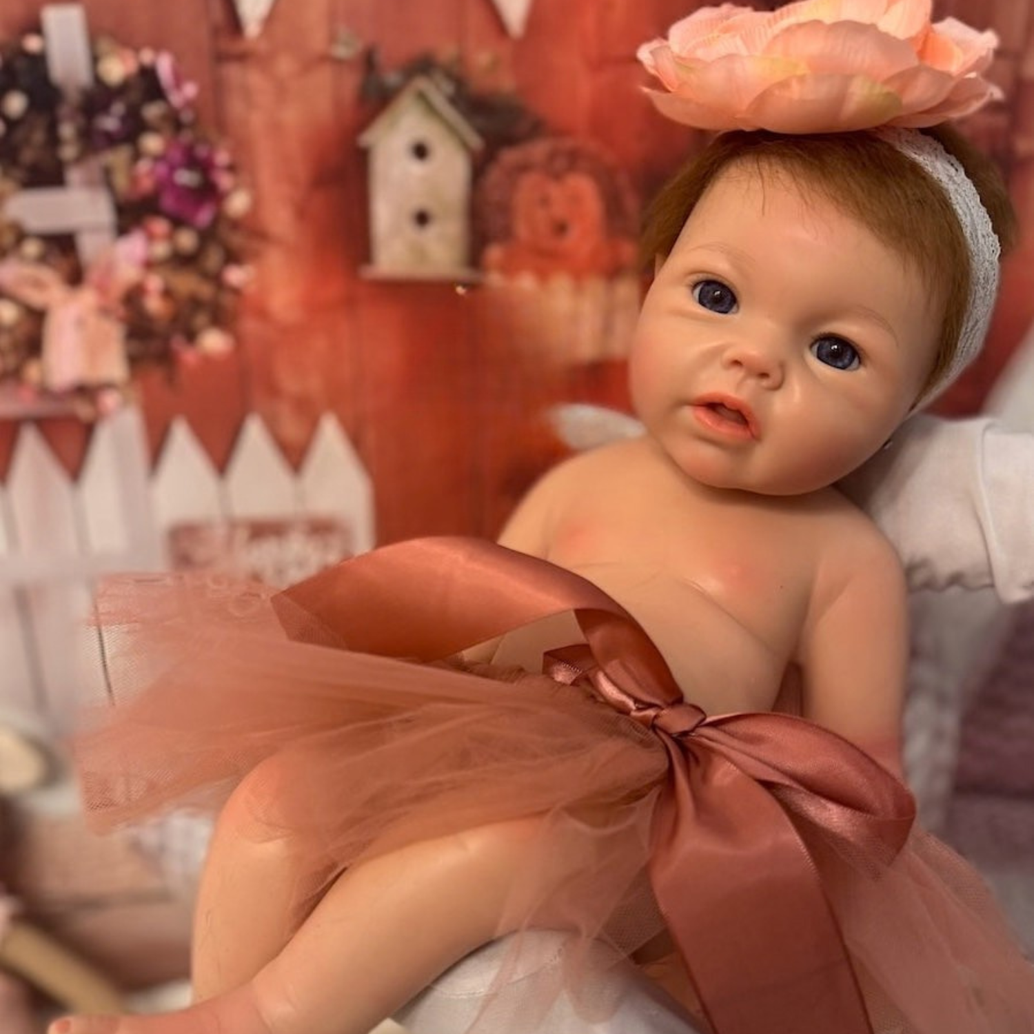 Muñeca Reborn de silicona Leslie Baby Doll 47cm / 2.8kg