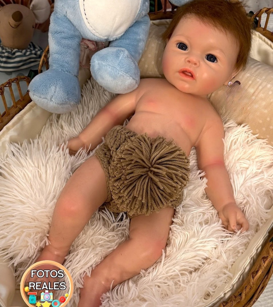 Muñeca reborn silicona de Leslie Niño 47cm / 2.8kg
