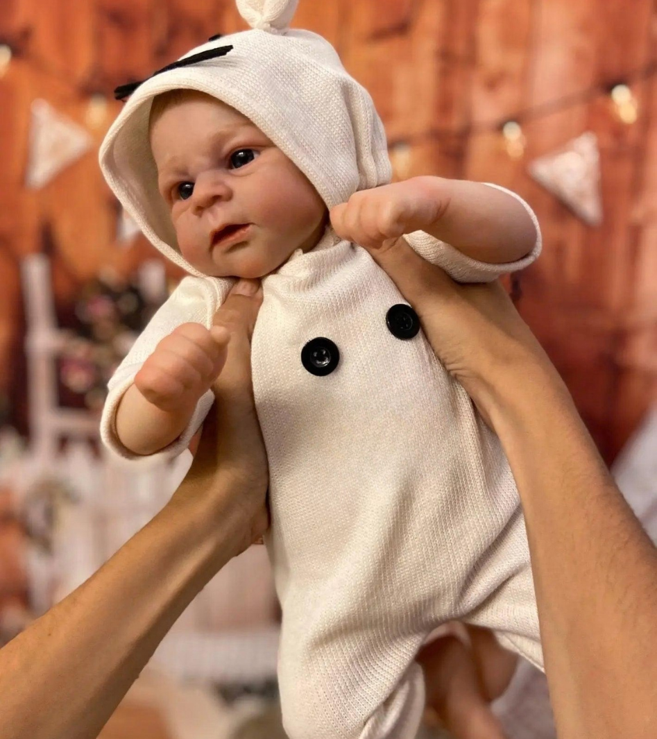 Bebe Reborn Muñeco Joel Despierto Pantalla Corporal Ojos Abiertos + Pack Premium