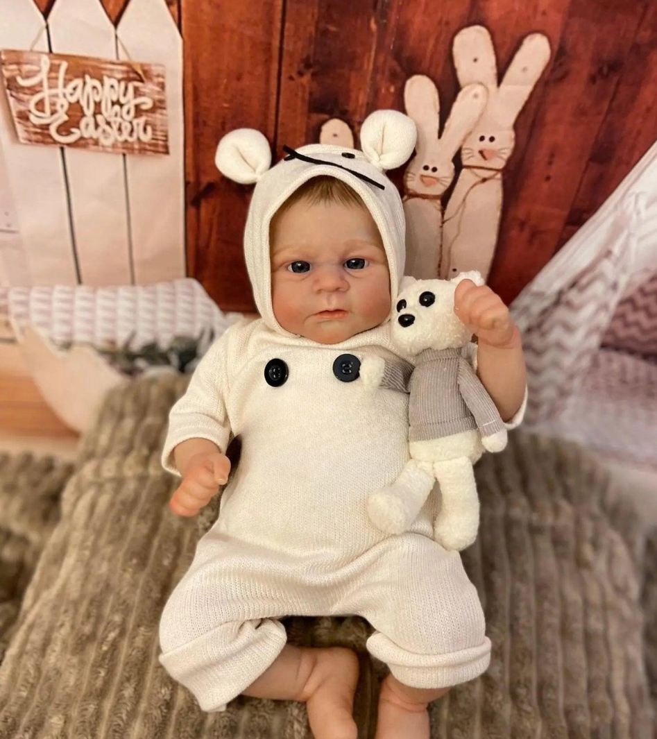 Bebe Reborn Muñeco Joel Despierto Pantalla Corporal Ojos Abiertos + Pack Premium