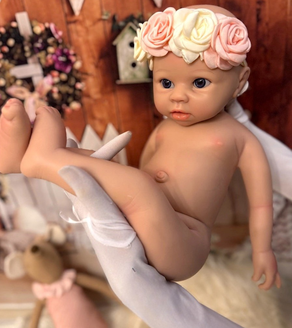 Milú Niña Reborn Muñeca Silicona 52cm / 4kg + Pack Premium
