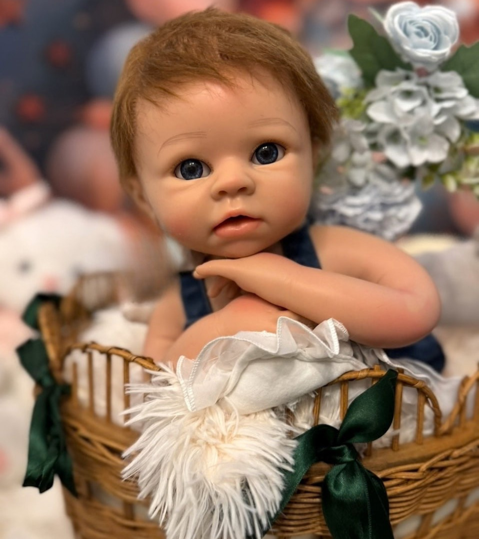 Reborn Silicona Muñeco Pelo Milú Niño 52cm/4kg + Pack Premium