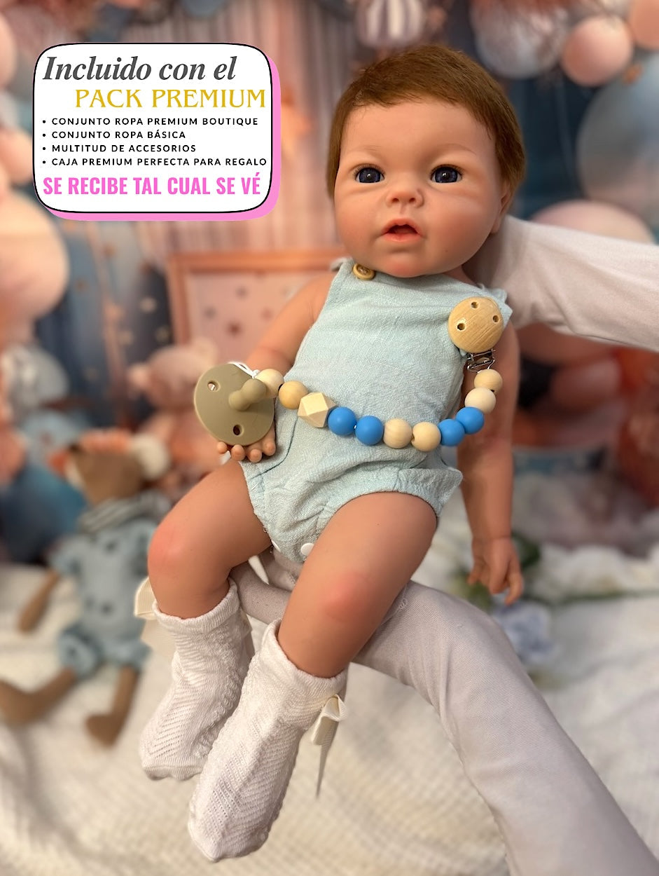 Muñeca reborn silicona de Leslie Niño 47cm / 2.8kg