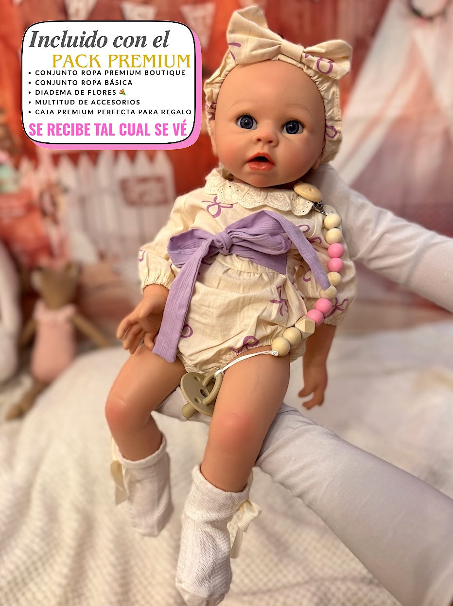 Milú Niña Reborn Muñeca Silicona 52cm / 4kg