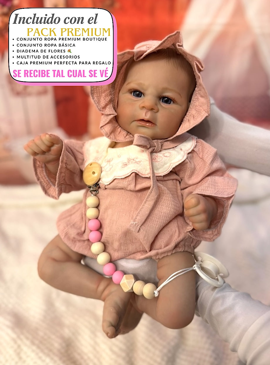 Bebe Reborn Muñeco Joel Despierto Pantalla Corporal Ojos Abiertos + Pack Premium